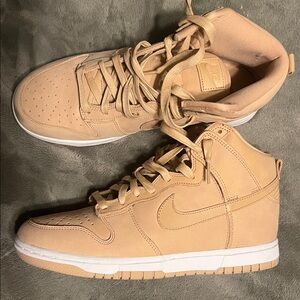 Nike Beige High-Top Sneakers